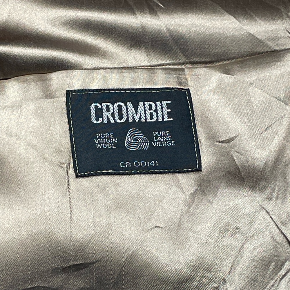 Crombie Overcoat Single-Breasted in Tan Wool Size 46XL - Picture 2 of 14
